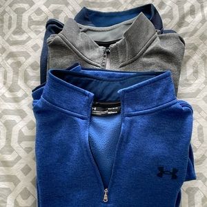 Under Armour Men’s quarter zip up - 3 pack large
